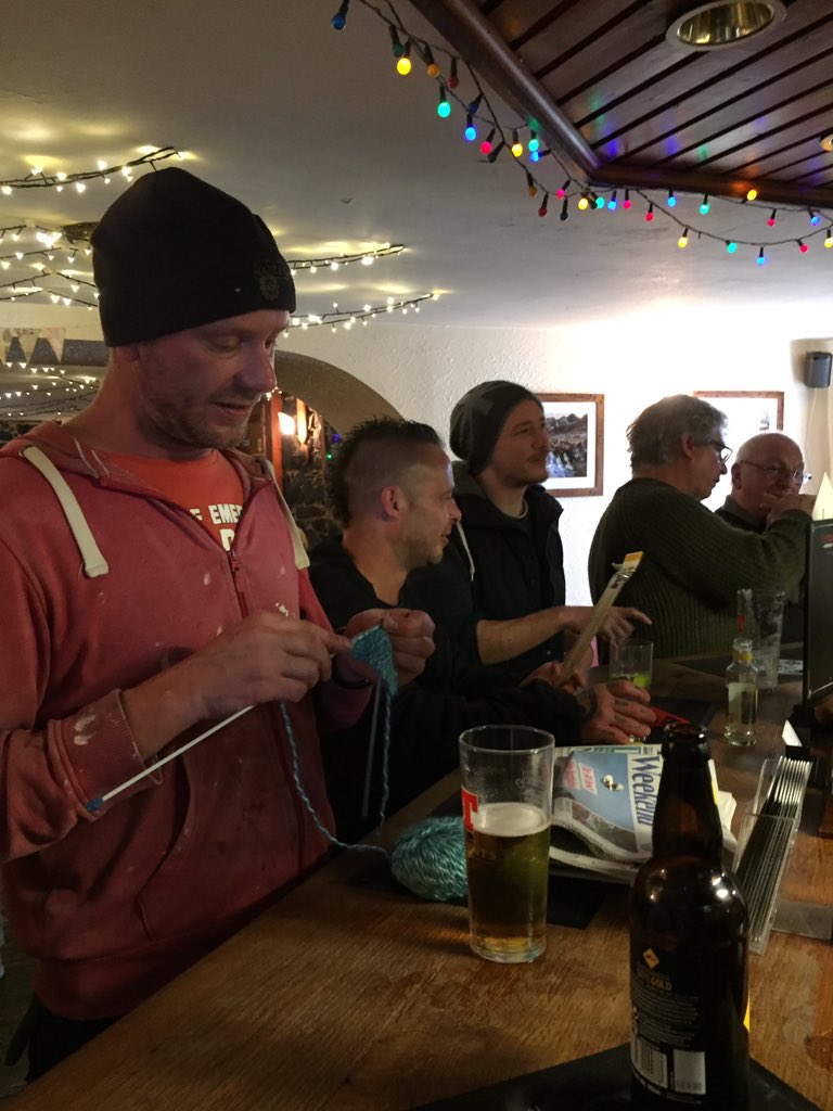 HI_Voices's tweet photo. We also had #pubknitting during early summer, which will start up again in the winter (some of the staff &amp; locals getting involved) #carbost https://t.co/rxeTAM2Xx1