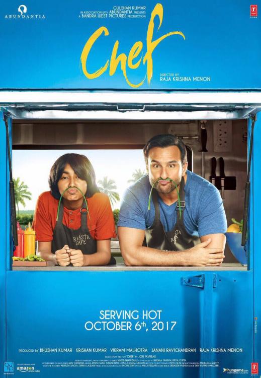 PickerVideos's tweet photo. Presenting the first look of #Chef starring #SaifAliKhan. Directed by #RajaKrishnaMenon. @TSeries . Stay tuned for  the trailer today. https://t.co/zXWqbjS5WE