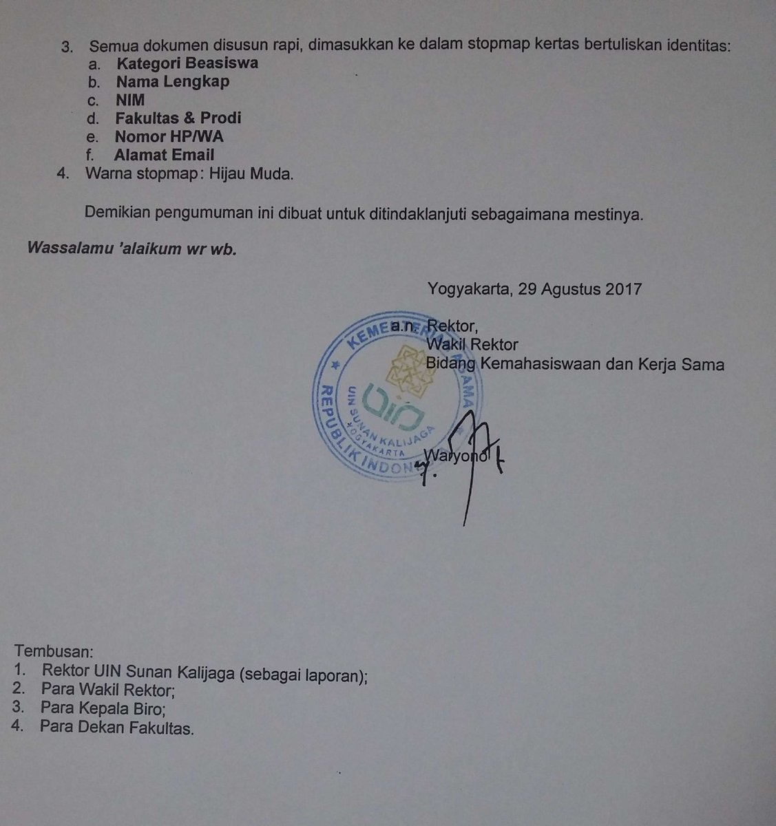 UINSK's tweet photo. #pengumumanAkademik Penawaran Beasiswa Tahfizh Al Quran Tahun 2017
info detail silahkan cek link berikut https://t.co/lZnAq83Avh https://t.co/WEwFb4ORzC