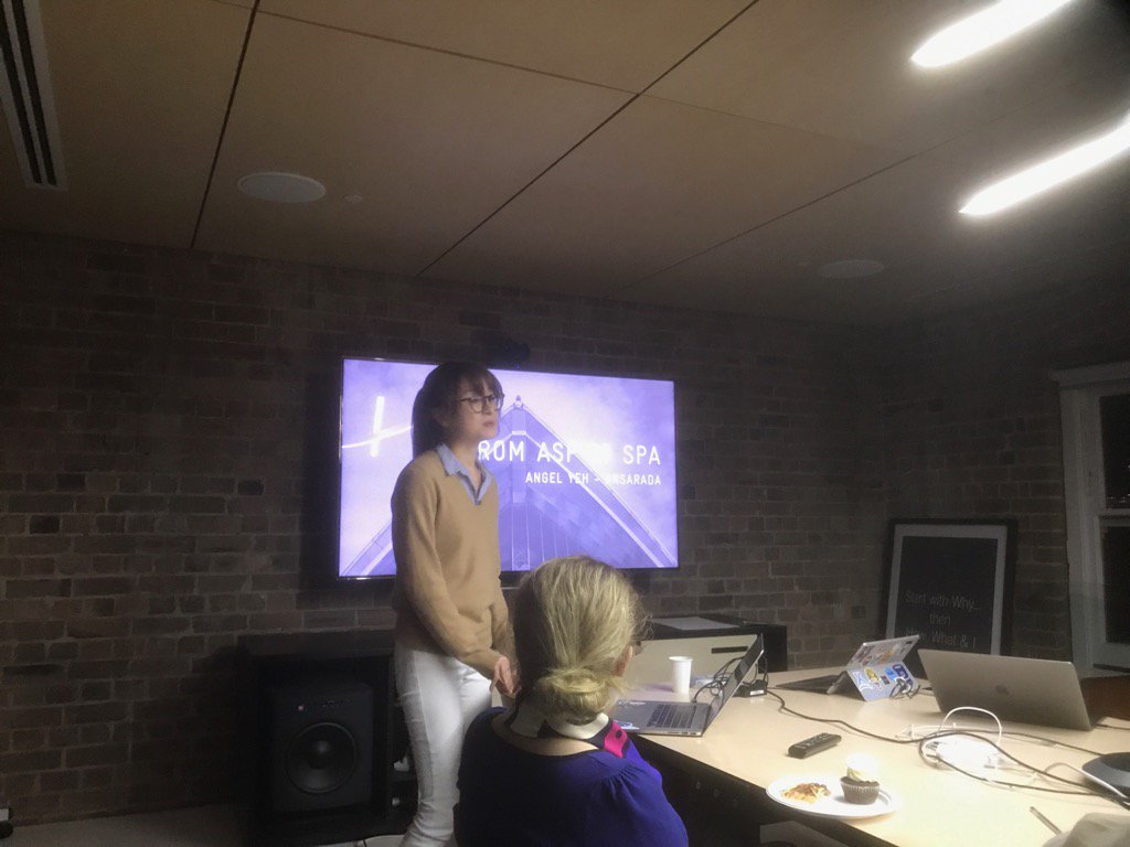 owensenior's tweet photo. Angel Yeh talking at @ansarada at @girlsdotnet #girlsdotnet ...... from ASP to SPA! #womenintech https://t.co/oXyHettFrn