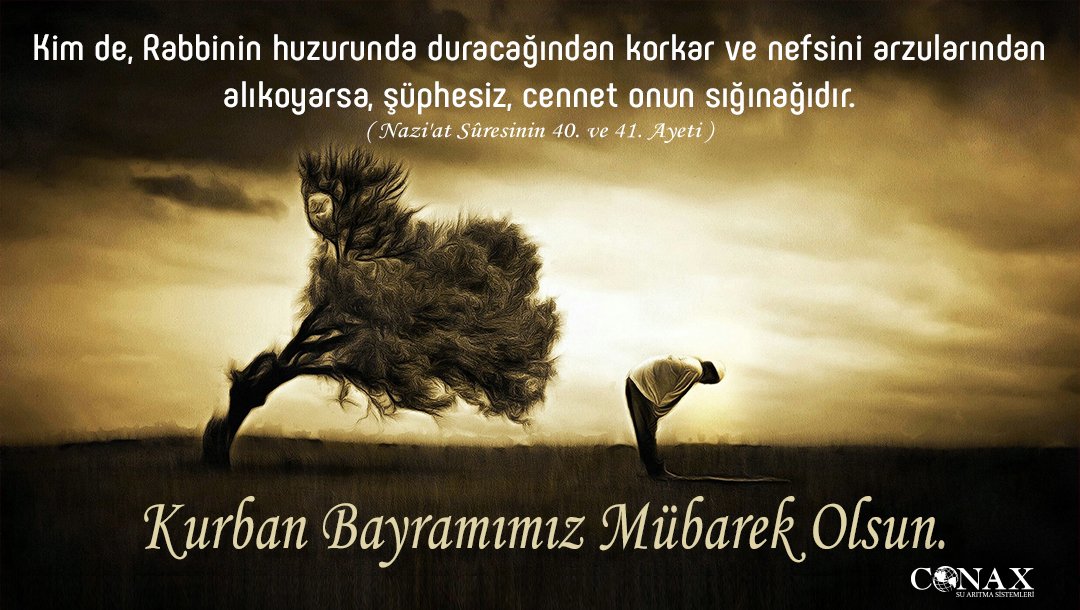 ConaxSu's tweet photo. Nefsimizide kurban edebileceğimiz, birlik ve beraberlik içerisinde olduğumuz nice güzel bayramlar dileriz.
#kurbanbayramı #sevgi #birlik https://t.co/scxaM7fafn