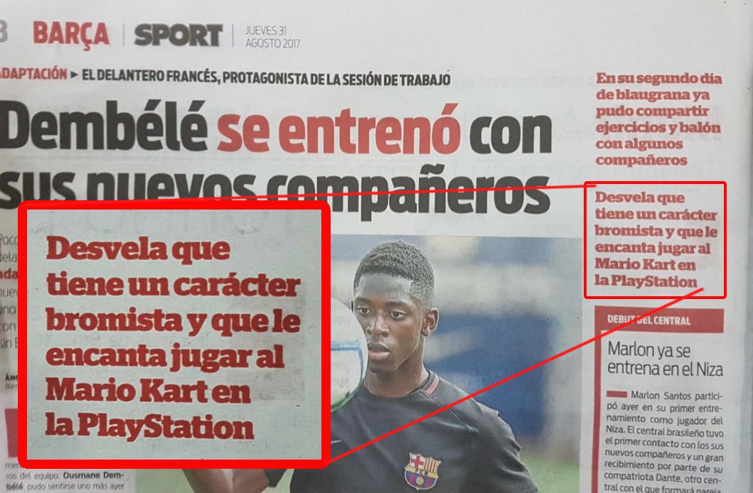 Dami_Mon's tweet photo. Dembelé igual no es capaz de hacer llambrettas pero te juega a Mario Kart en PlayStation (vía @Rafainaction) https://t.co/yCQgQpUAcF