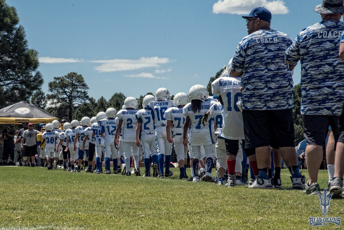AZBlueDevils's tweet photo. Pics from our #ScrimmageInThePines are now up on our Facebook page. Great showing in #Flagstaff 🏈 #nau https://t.co/O0E5ZgQ4in