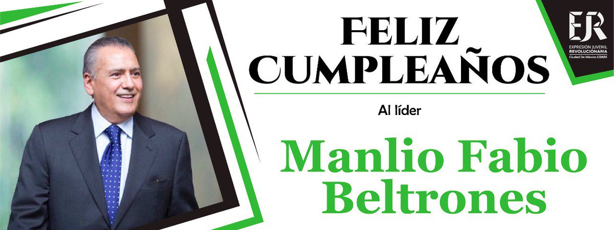 EJR_CDMX's tweet photo. La #EJR_CDMX le desea a @MFBeltrones un ¡Feliz Cumpleaños! Abrazo de todxs las y los jóvenes. 🎂🎉🎈 #MoviéndonosXLosJóvenes 
#LaFamiliaEJR https://t.co/JKiIzE2ZSE