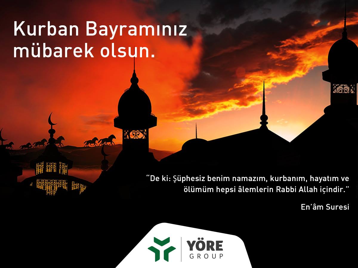 Mübarek Kurban Bayramınızı kutlar, sevdiklerinizle birlikte her anı keyif dolu bir bayram geçirmenizi dileriz.