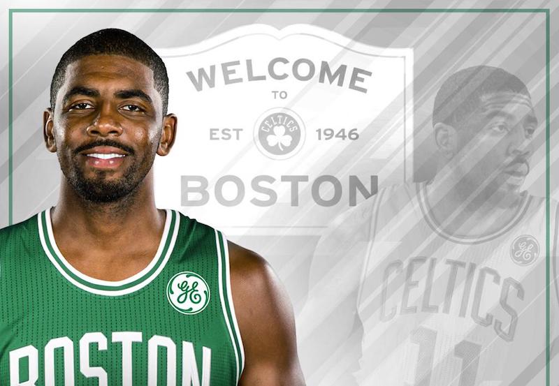 MaxColp's tweet photo. Now the deal for #KyrieIrving is done i hope the Brooklyn Nets well do a HUGE season !! ☘ #KyrieToBoston ☘😇😂😇 https://t.co/Gkad4Jshdk