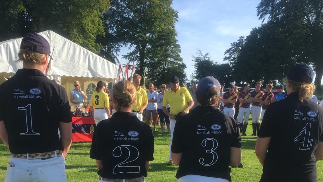 Division 4 Winners!! #AGCCup with <a href="/ChampagneJeanB/">@ChampagneJeanB</a>, <a href="/StaaGfashion/">StaaG®</a> and @JLRMilitaryMMG. <a href="/BritishArmyPolo/">British Army Polo</a> <a href="/ArmySportASCB/">Army Sport</a> @ArmyMedServices
