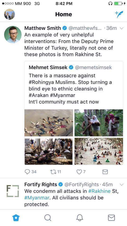 Deputy Prime Minister of Turkey used #fake photos.
He is #humbug#rascal.
He is abettor to #terrorists.
<a href="/YangheeLeeSKKU/">Yanghee Lee</a> 
<a href="/KofiAnnan/">Kofi Annan</a> <a href="/UN/">United Nations</a> <a href="/ABC/">ABC News</a>