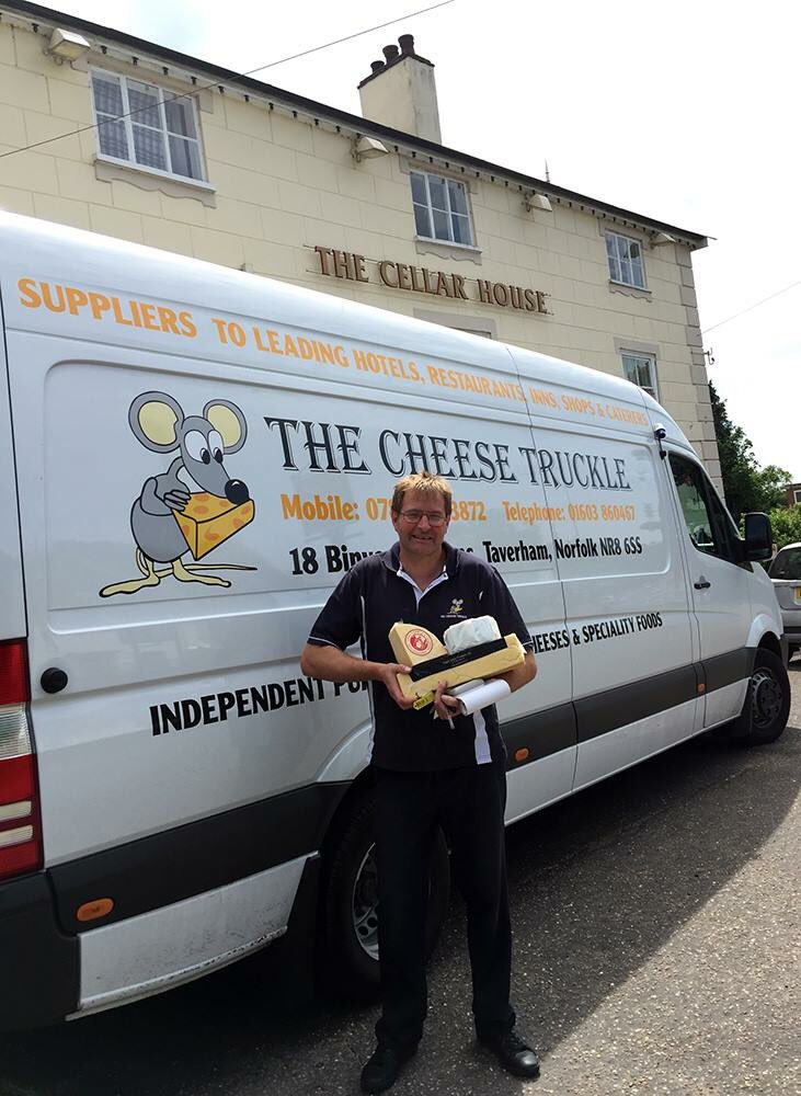 TheCellarHouse's tweet photo. #Cheese delivery! Based in Taverham, The Cheese Truckle supplies the lovely cheeses used in our famous 'Cheese Plank' 🧀
#weservelocal https://t.co/6Kl8QPGYpd