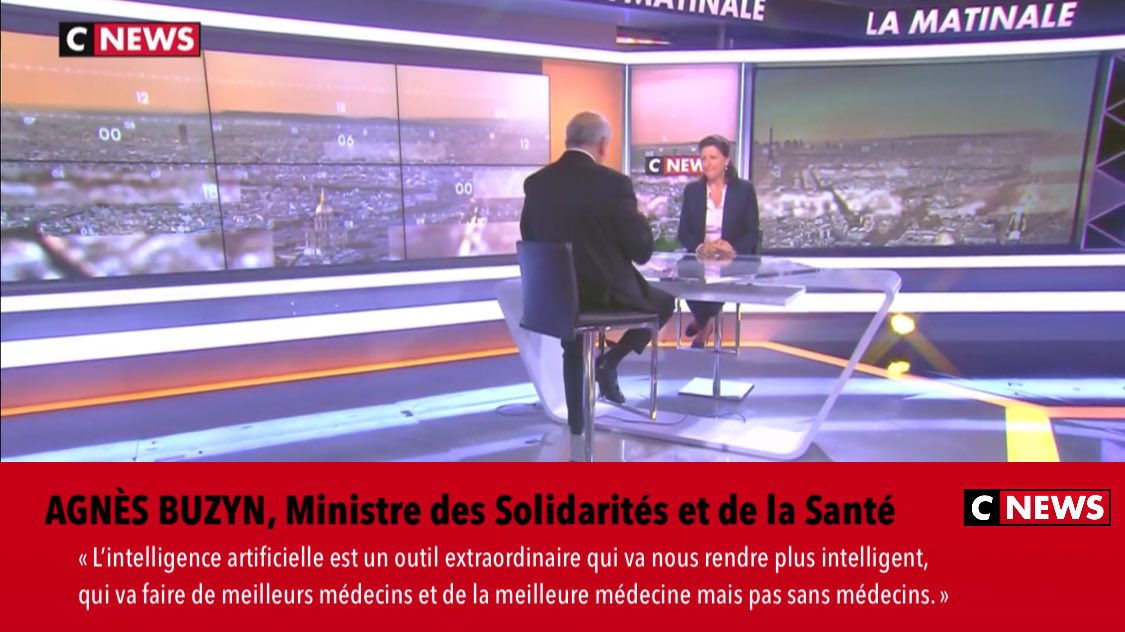 gauthierpro's tweet photo. #IntelligenceArtificielle | @AgnesBuzyn confirme les bénéfices de l’#IA et réaffirme l’importance de la relation humaine avec les #médecins https://t.co/CiLF9AbJJT