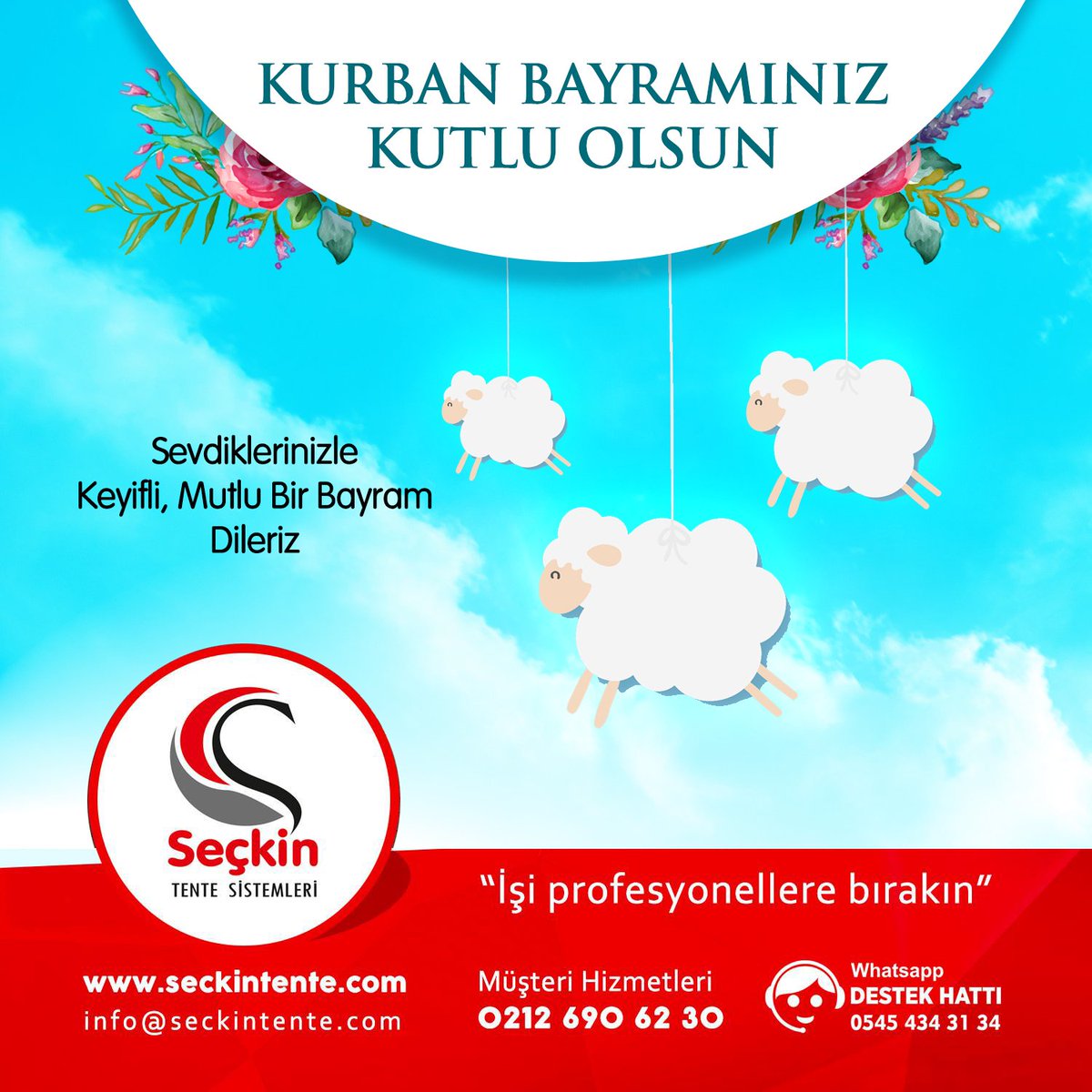 seckintente's tweet photo. Mübarek Kurban Bayramınızı Kutlar, Sevdiklerinizle Birlikte Mutlu Bir Yaşamanızı Dileriz. https://t.co/j28dJOpp6E