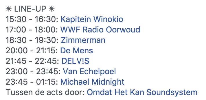 Opgelet! Er is een wijziging gebeurd in het uurschema bij De Mens en DELV!S! Hieronder de definitieve line-up van #TRAX17!