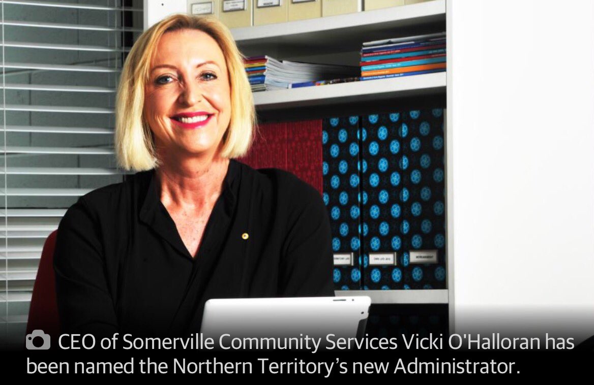 SomervilleCS's tweet photo. Our much beloved CEO is to become the next Administrator of the NT. What an amazing honour and how proud we are at Somerville of Vicki. https://t.co/LdrPlg9EYd
