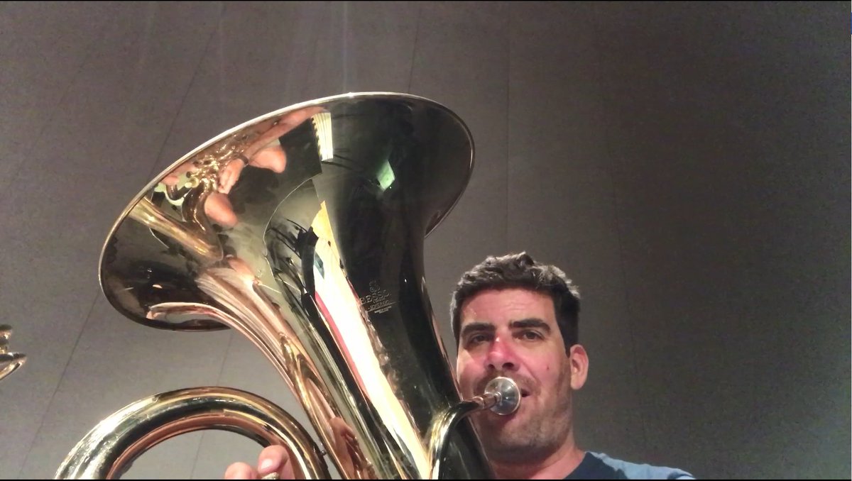 Russell visits a <a href="/DSOtweets/">Darwin Symphony</a>  rehearsal ends up taking part! We hope his sight reading is up to it! bit.ly/2vLkXTo #classicroadtrip