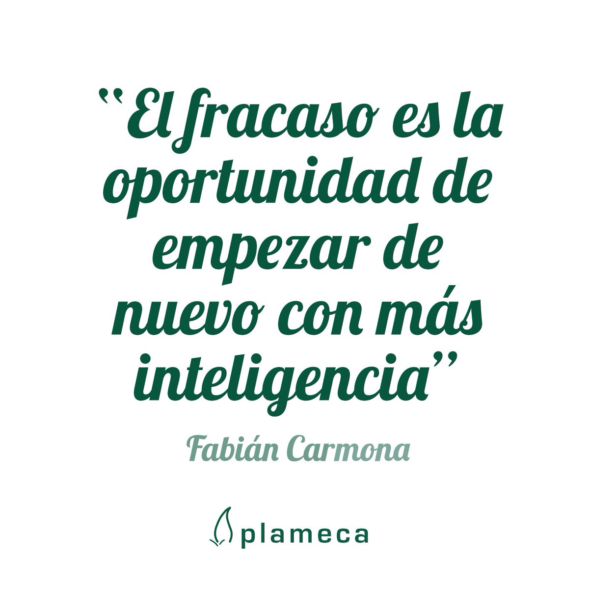 plameca's tweet photo. «El fracaso es la oportunidad de empezar de nuevo con más inteligencia» @trifabian #buenosdías #FelizJueves https://t.co/ERxTJxovaN