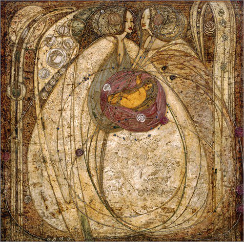 womensart1's tweet photo. Margaret Macdonald (1864-1933) artist whose Art Nouveau art may have influenced Klimt &amp; was integral to the 'Glasgow Style'1890s #womensart https://t.co/FJExlH0OPj