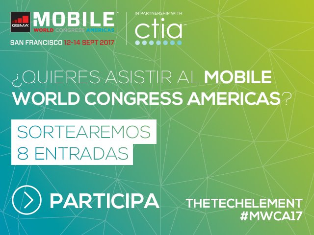 Silicon_LATAM's tweet photo. ¡Participa y gana una de las 8 entradas que regalamos para el Mobile World Congress Americas! #WMCA17 https://t.co/dx384T95T4 https://t.co/ByPv8hM5lw