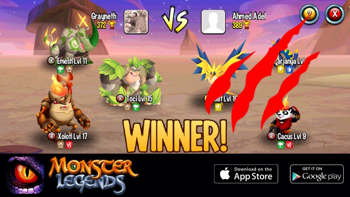 I rule at the Monster Legends Arena! If you dare to challenge me, start collecting monsters! m.onelink.me/8651e4be