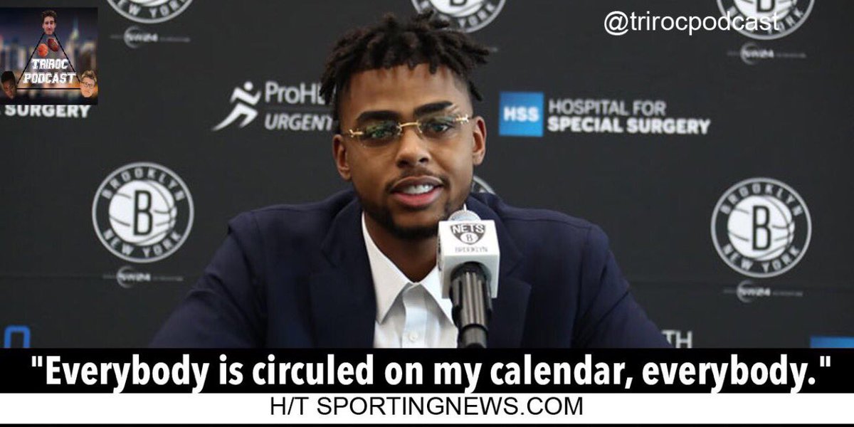 TEsportstalk's tweet photo. Will the Nets pose a threat in the Eastern Conference? π€#brooklynnets #nba #triroc #basketball #dangelorussell #easternconference https://t.co/t39acV8Gps