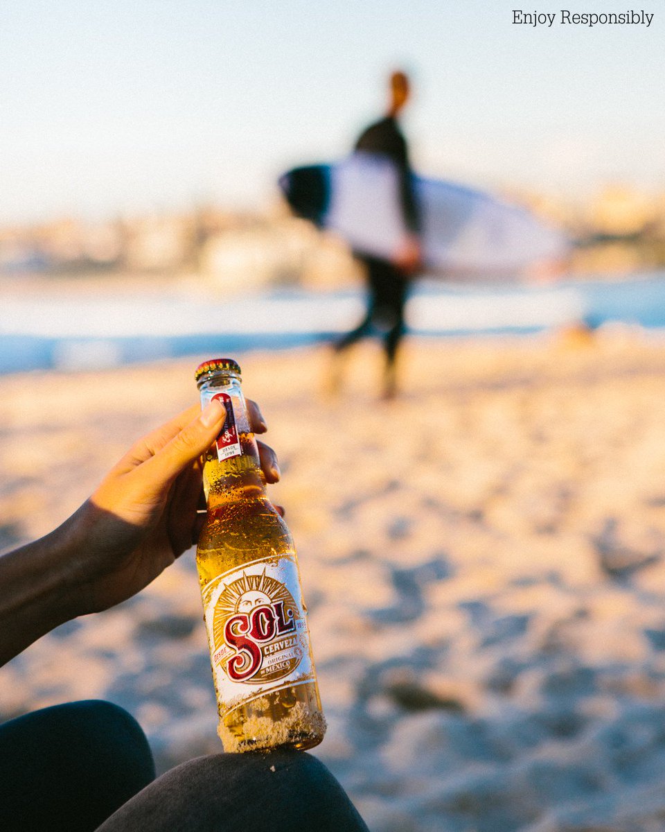 SolBeerAust's tweet photo. Nothing beats the post surf refreshment. #EspirituLibre https://t.co/DiItlEZamb