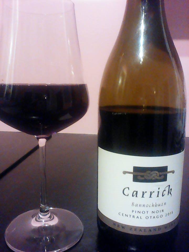 #NowDrinking - reasonably light beef stew for dinner, with this wee gem from <a href="/carrickwines/">Carrick Wines</a> . Succulent, fresh and friendly, very nice drop!