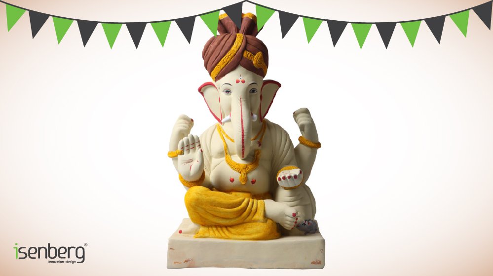 IsenbergIndia's tweet photo. Want to reduce water-pollution during #GaneshChaturthi2017?
Try immersing Lord Ganesh in a local tank instead of a natural water-body. https://t.co/bkTjm7IxC2