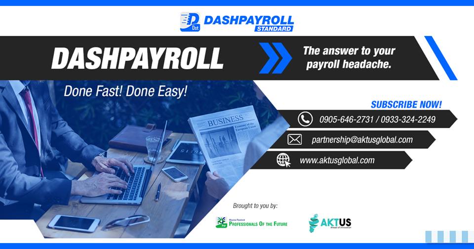 Aktus_Global's tweet photo. Come and join us as we launch the fastest, most reliable and hassle-free PAYROLL solution in the Philippines! #Dashpayroll https://t.co/gJVISDA5Rl