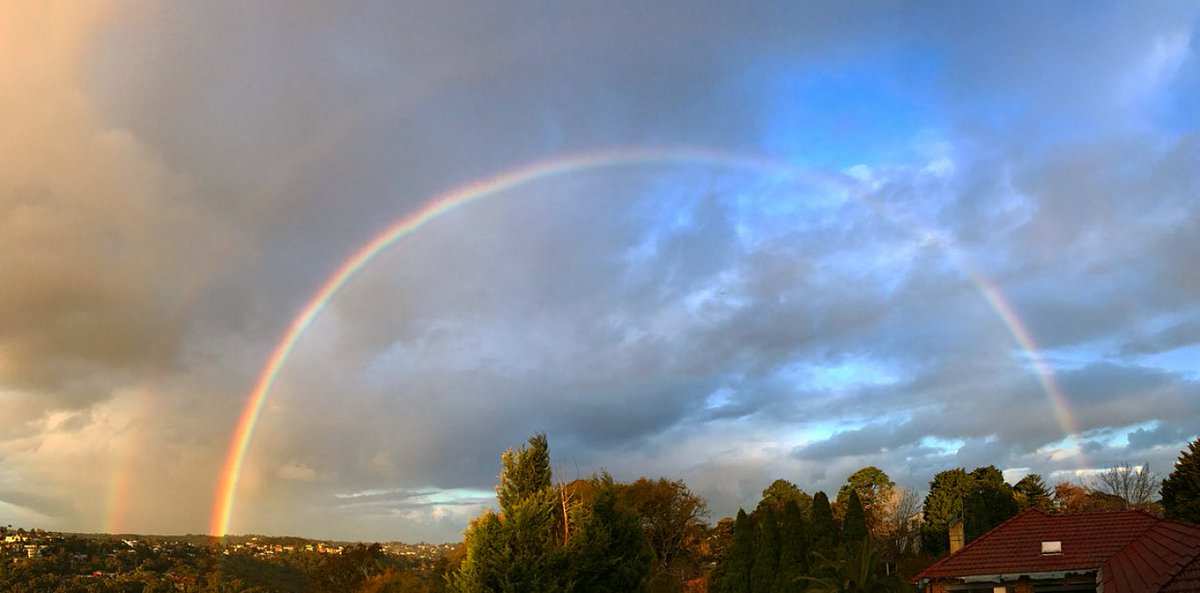 Boom! double rainbow 🌈 🌈 #australia #sydney #voteyes #societymovingforward #marriageequality <a href="/AuMarriage/">Gay Marriage Au</a>