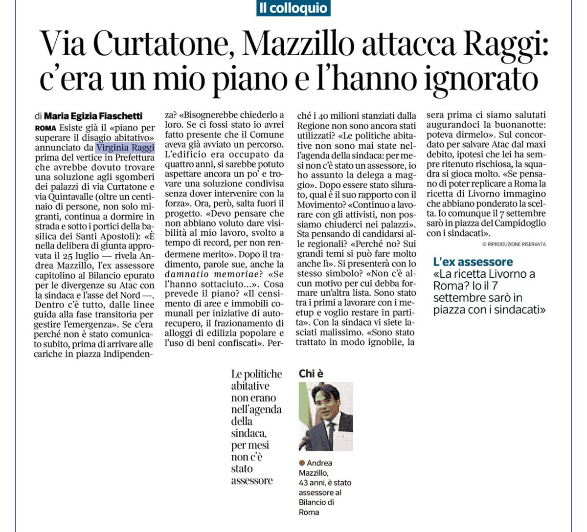 scoRAGGIati1's tweet photo. Politiche abitative,ignorate
Piano sgomberi,ignorato
#Mazzillo
Salutato dall'etica Raggi cn un buonanotte e silurato il g dp
Bell'ambientino https://t.co/xAWn4KJih9