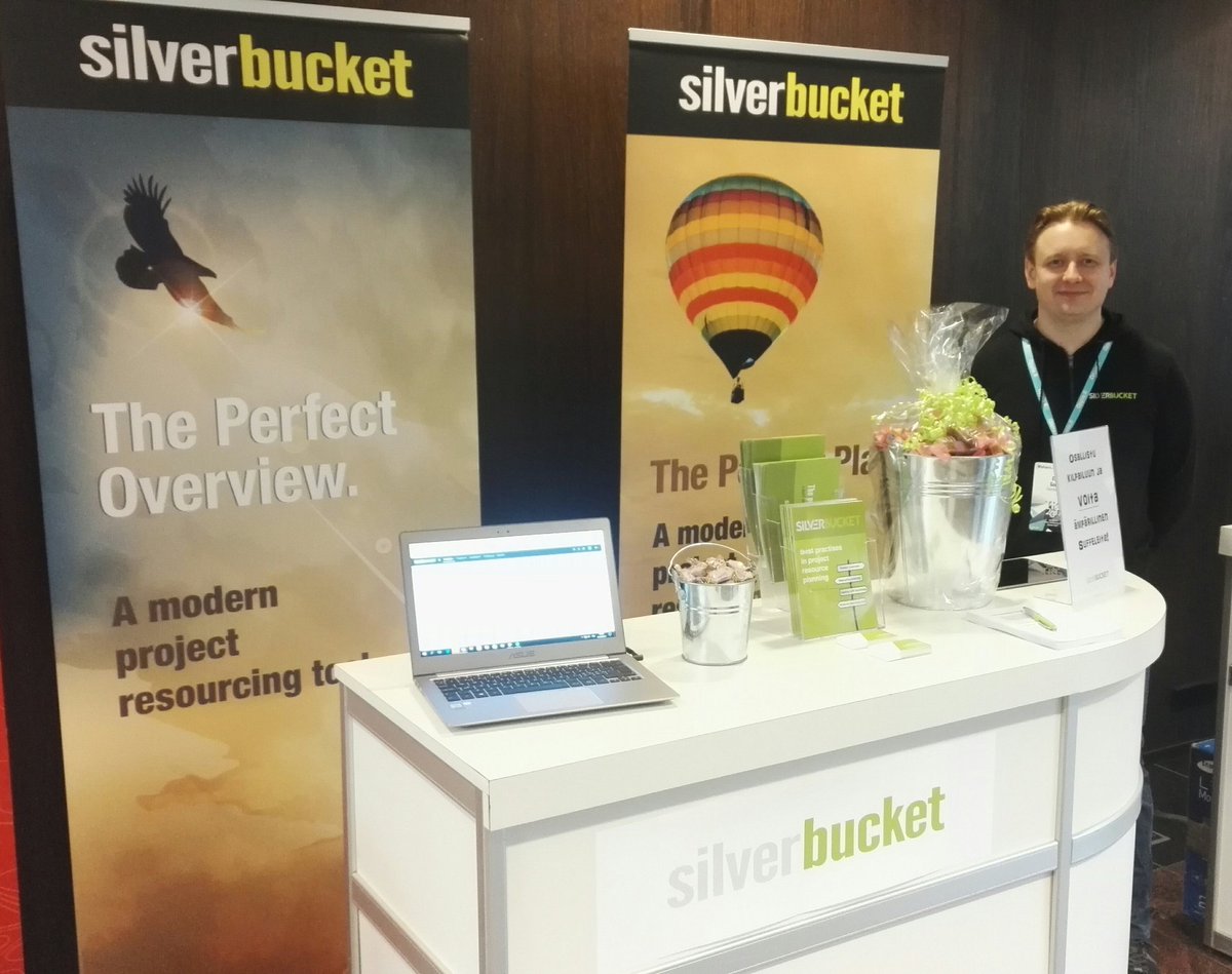TheSilverbucket's tweet photo. Here we are! Great atmosphere at #Työkalupäivä #tkp2017 https://t.co/w9dtJur09i
