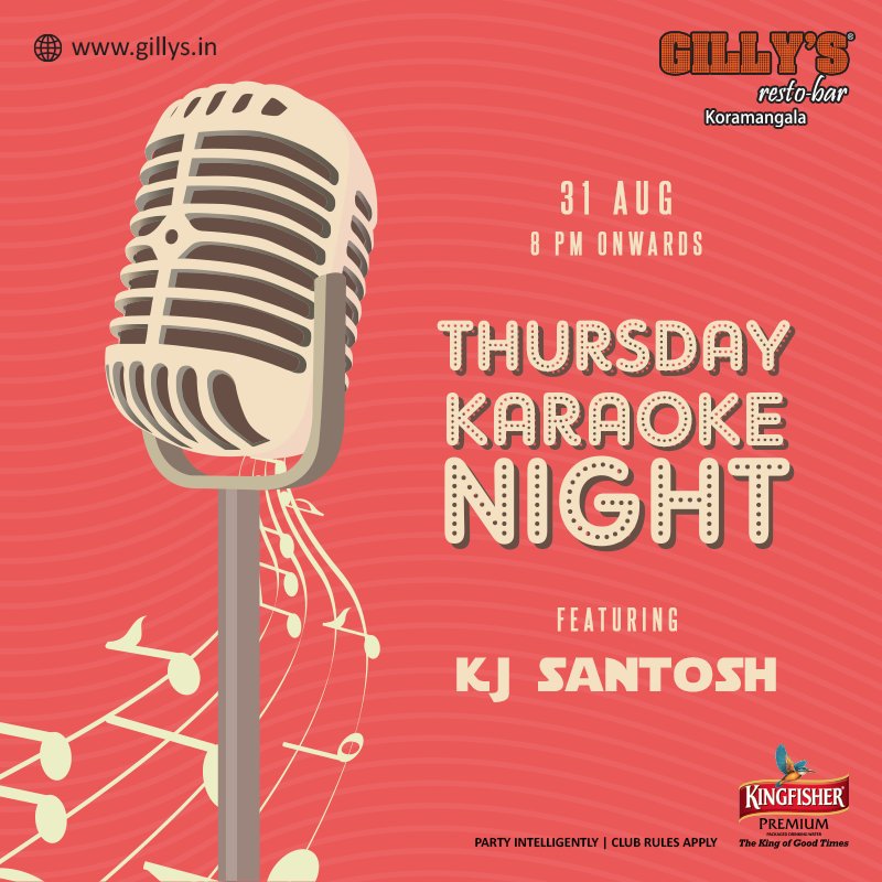 GillysRestobar's tweet photo. Come over tonight and sing your heart out at our Karaoke night! Don't hold it back...express yourself! :) https://t.co/moV608Eyu5