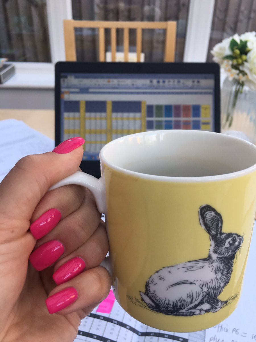 binkybunny7's tweet photo. Tackling Thursday with a firm grip on my coffee & some new nails ... helps brighten up my day! #suchagirl #morespreadsheets π
πΌππ©π»βπ» https://t.co/AeWeLIvUN4