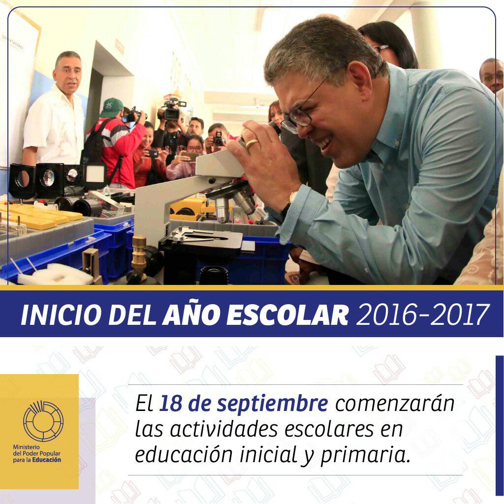 charlychaves's tweet photo. Gracias al trabajo de nuestro ministro Elias Jaua @JauaMiranda 480 nuevos estudiantes de Primaria se incorporaran este nuevo año escolar! https://t.co/VDkAaJqC8M