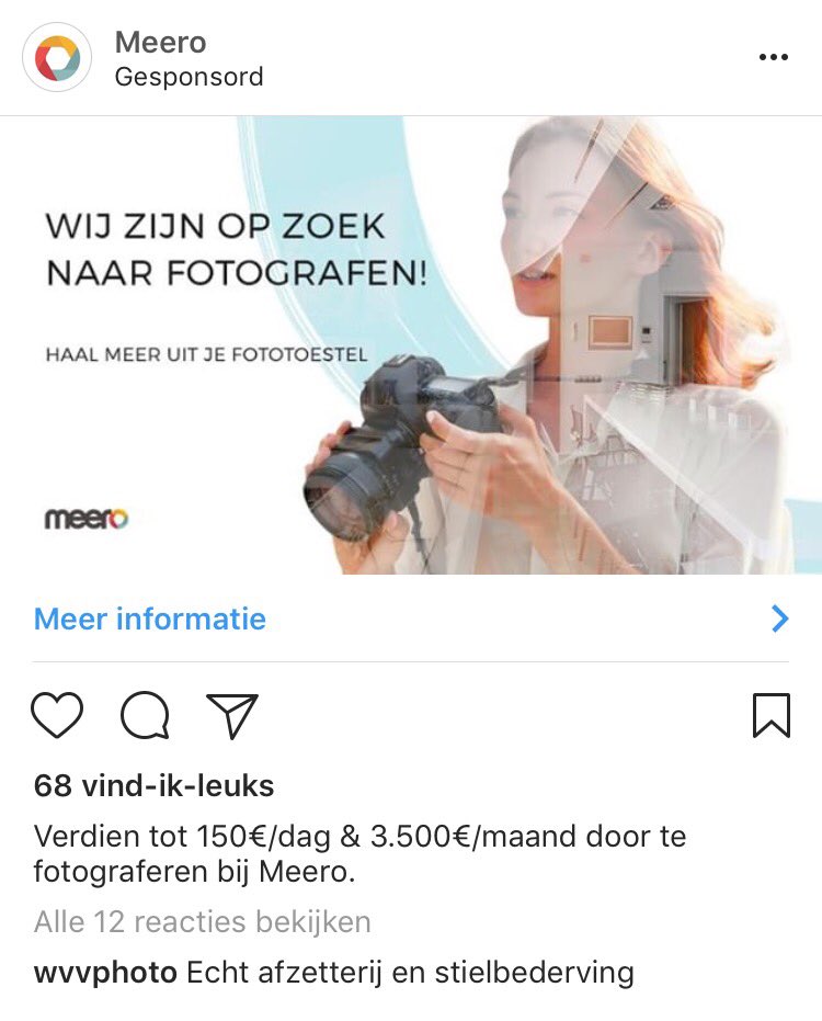 Wow. Dit is niet ok. #photography #spamoninstagram #meero