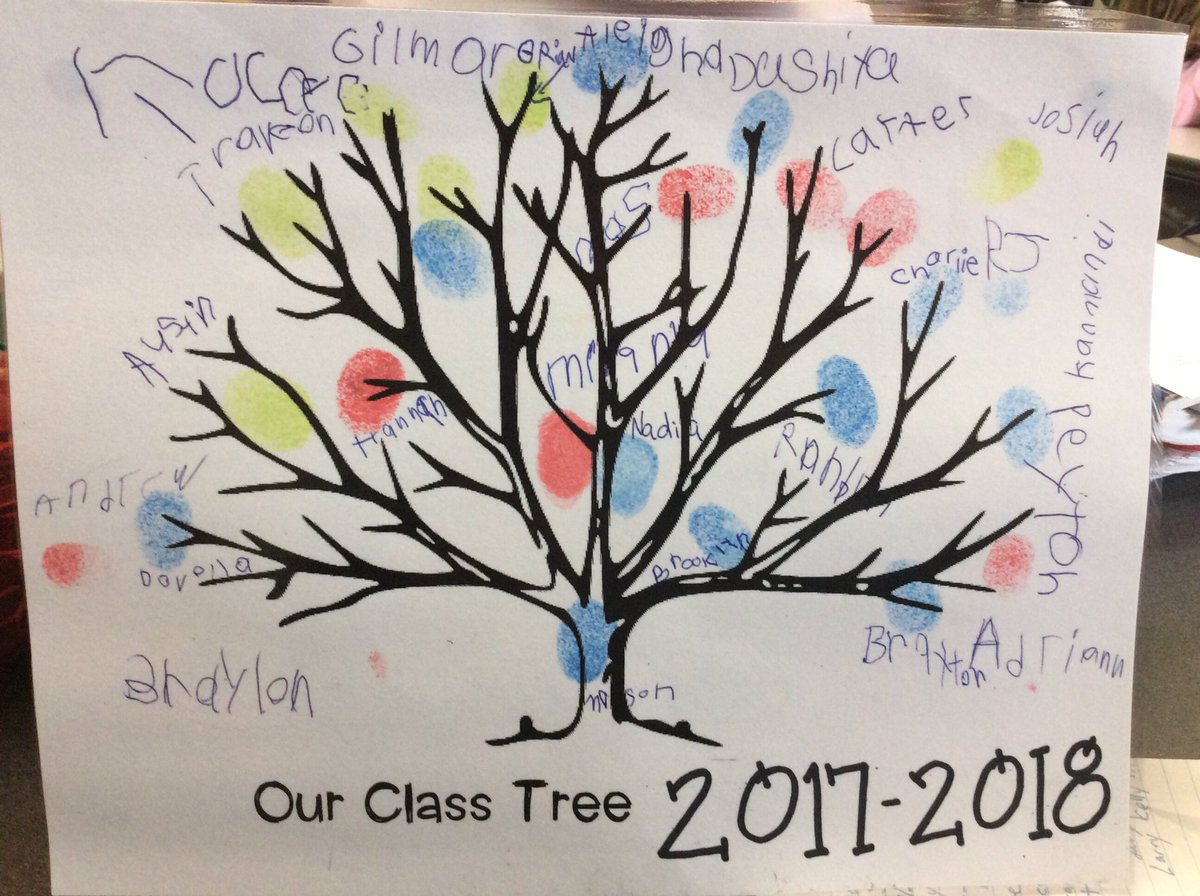 MrsB_2nd's tweet photo. Our class tree is complete. ❤️#mckinleyleads https://t.co/iNjAyBZdIe