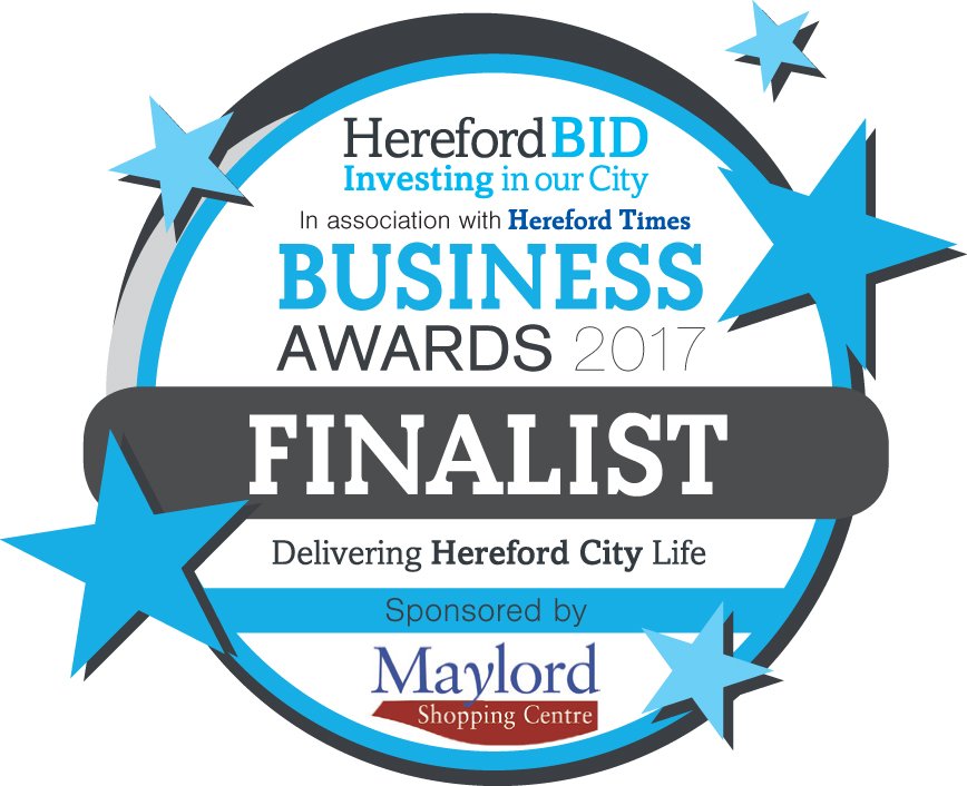 EXCITING NEWS! We've been shortlisted for @HerefordBID 'Employer of the Year' @ Business Awards in association with @HTnewsroom!