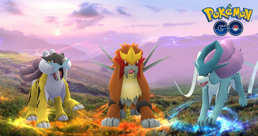 CentroPokemon's tweet photo. Raikou, Entei y Suicune aparecerán en Pokémon GO a partir de hoy -> https://t.co/yL9OKbY9xy https://t.co/3a1CPd62Ip