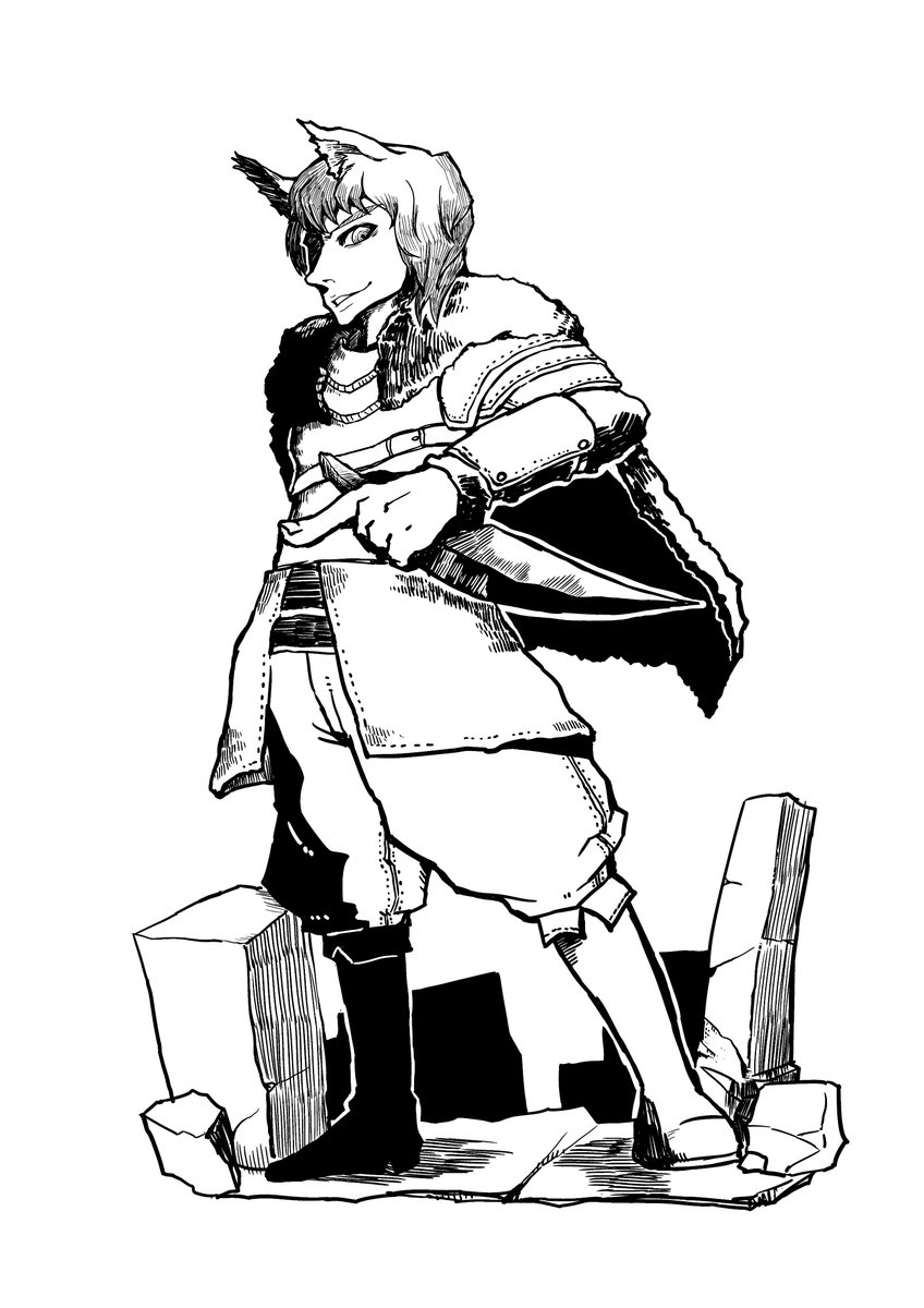 体験型larp普及団体closs En Twitter さらには 獣人族にはそれぞれの文化が追加されます 例えば 狼族ガオシャはこのリアル世界の武士や忍者といった日本古来和風の文化 このイラスト は違いますが つまり 西洋 ファンタジーではなく 和洋折衷 実は他の文化も