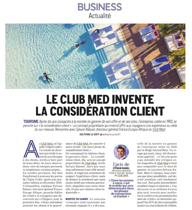 pac1091's tweet photo. #LeSaviezVous @ClubMed invente la #ConsiderationClient avec @sylvain_rabuel DG Europe Afrique du #ClubMed
A lire @Strategies #Strategies https://t.co/EWwuVPKhLc