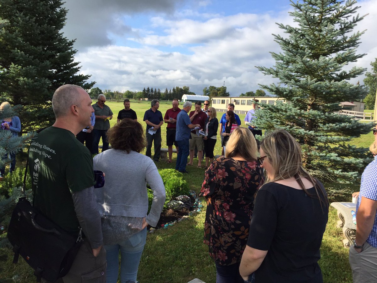STA_CSS's tweet image. The staff @STA_CSS gather in prayer to begin a new school year in our Peace Garden! #PVNCLeads #pvncprays @PVNCCDSB