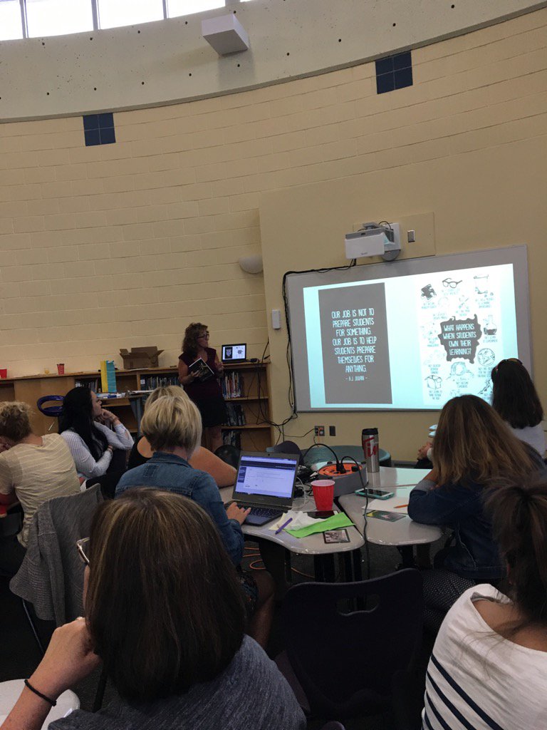 Mrscook17's tweet photo. @denisegotell @ThomasMoreOCSB encouraging us to #empower our students this year! #bestyearyet https://t.co/p8dUZI7onX
