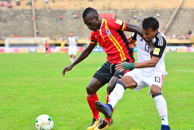 observerug's tweet photo. Some of the action from #UGAEGY 32' still 0-0 via @bamulanzeki https://t.co/onAaNFkzK0