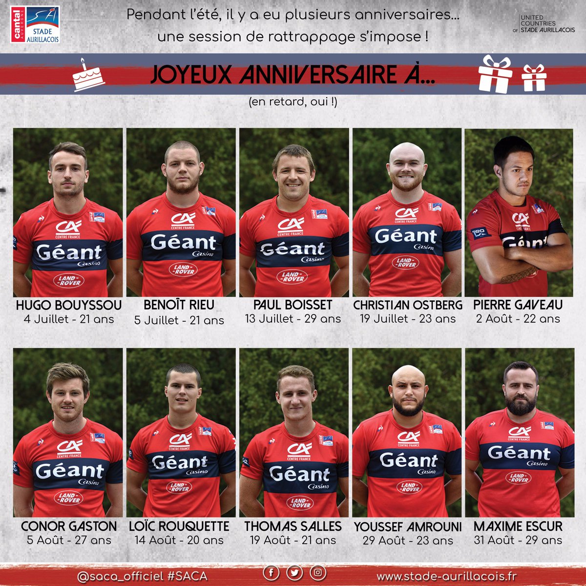 Stade Aurillacois Cantal Auvergne tweet media