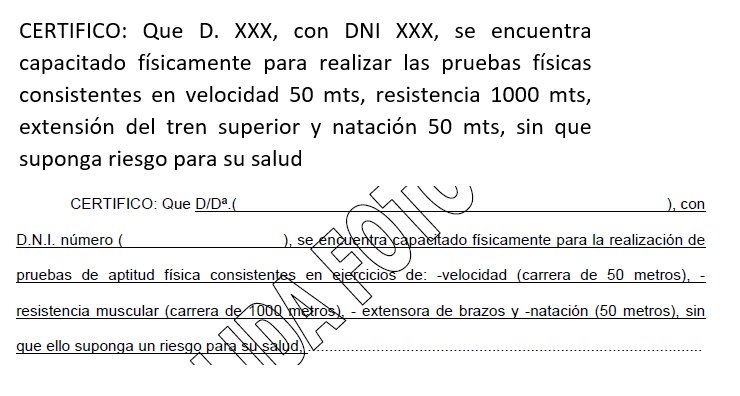 intenso_10's tweet photo. @polilla_88 Este certificado médico es válido?? Lo de arriba es lo que me han puesto, y abajo el BOE. Se parece, pero no es igual. GRACIAS! https://t.co/VzghnufYgc