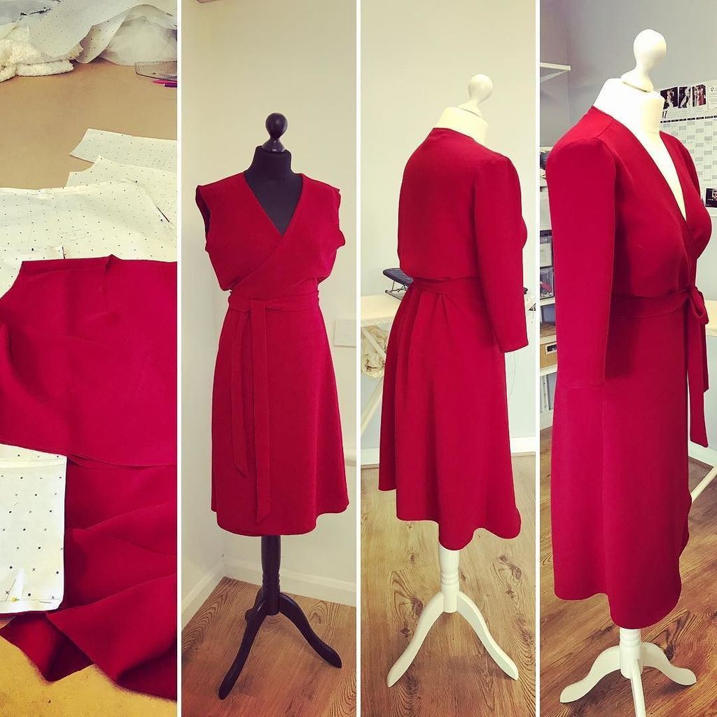 Stages #emilyvictoriawhite #bespoke #madetomeasure #dressmaker #designer #seamstress #wrapdress #knebworth #uk