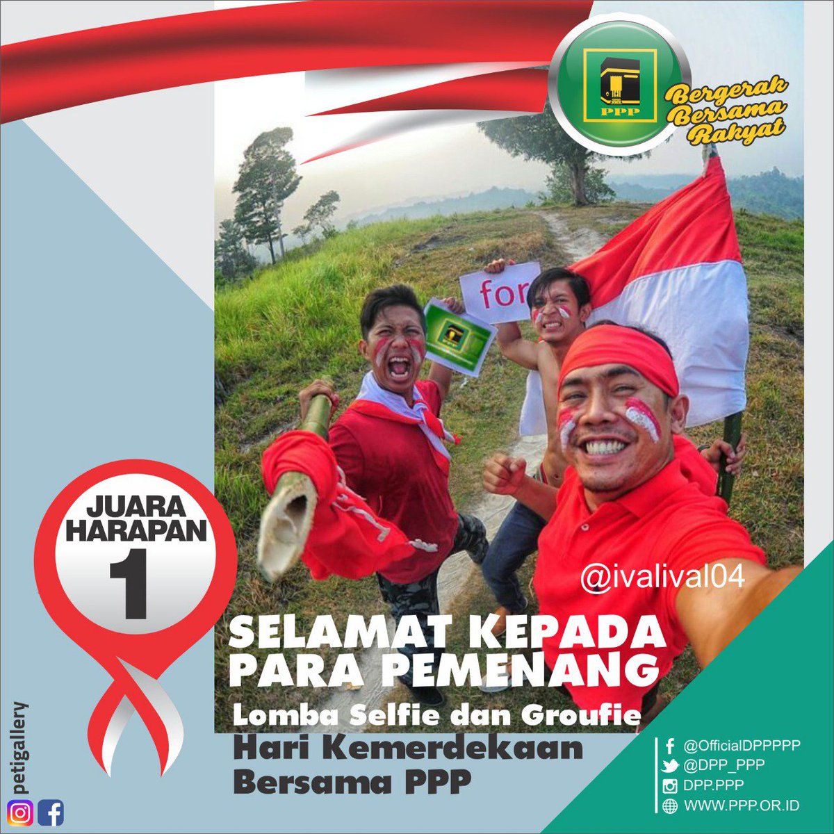 DPP_PPP's tweet photo. Ini dia kreativitas kader-kader setia PPP #BergerakBersamaRakyat #P3Besar #Romahurmuziy #PartaiIslamPertama https://t.co/1GiusB7ui6