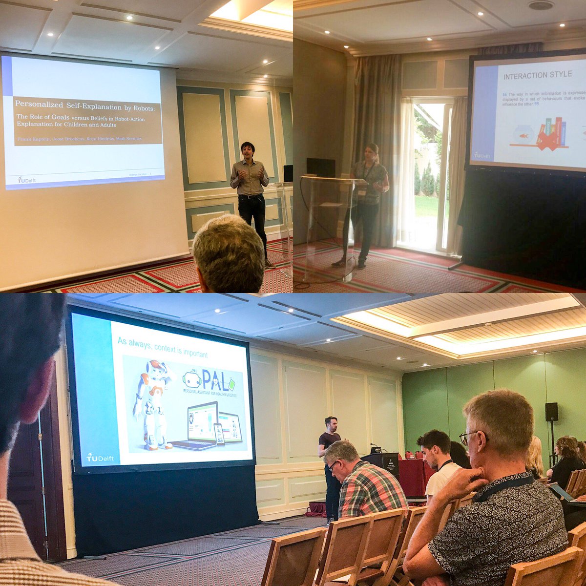 PAL4Uproject's tweet photo. #PAL team @ IEEE RO-MAN shared #T1DM kids &amp; parents visions of future child-robot interactions to manage #diabetes https://t.co/vUdybN63gU https://t.co/ilkpJwfstk