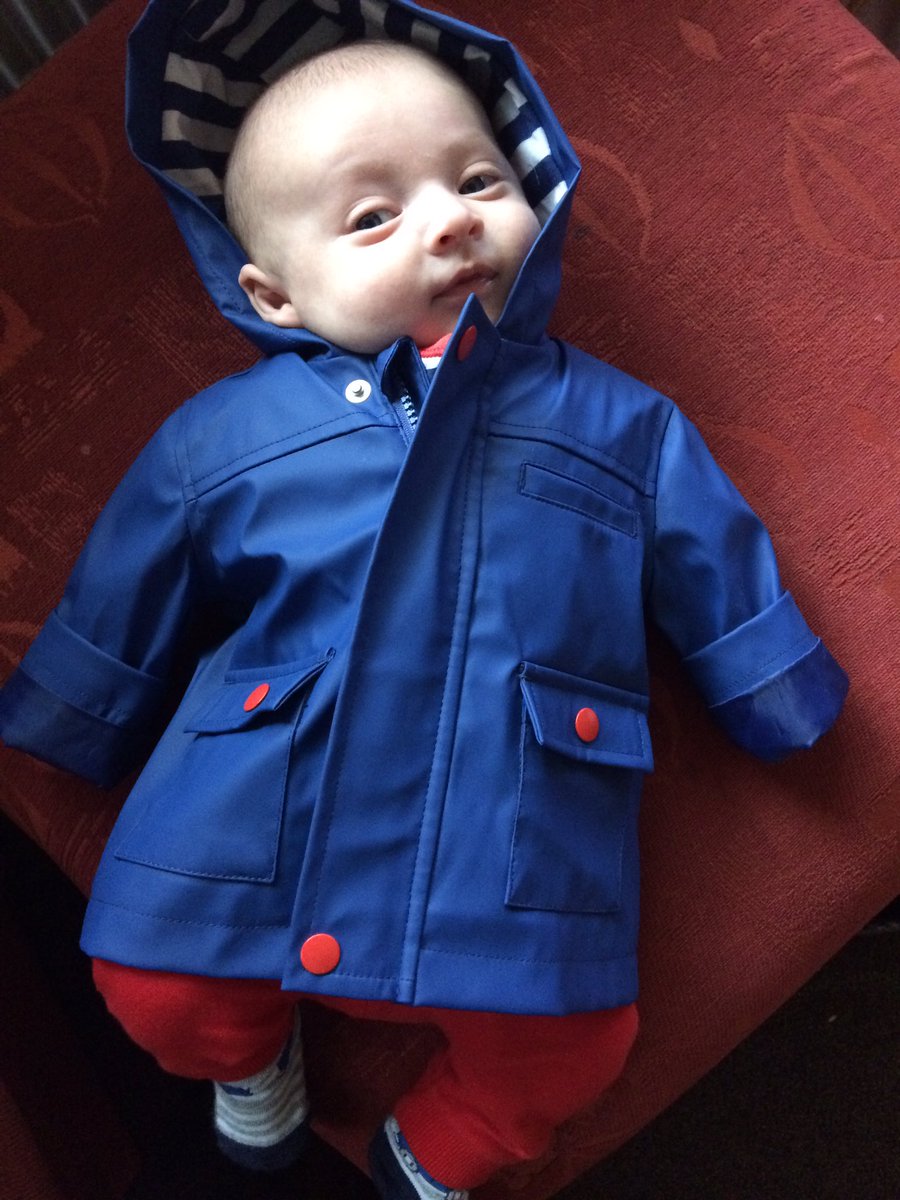 theresacambo's tweet photo. Mum's been waiting for it to rain so she can put me in this... #mac #daniel #bitbig               ☔️ ☔️ ☔️ @tonocambo https://t.co/i3h7muwonG