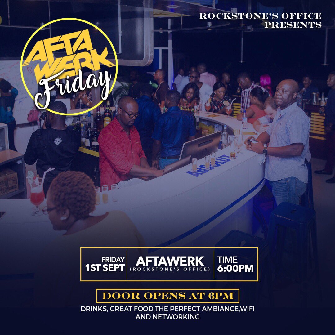 _aftawerk's tweet photo. With tomorrow being a holiday and a FRIDAY, doors open at 6pm. Loc: RockStone's Office.

GREAT FOOD, GOOD WIFI &amp; PERFECT AMBIANCE TO NETWORK https://t.co/LFEgOvQnNv