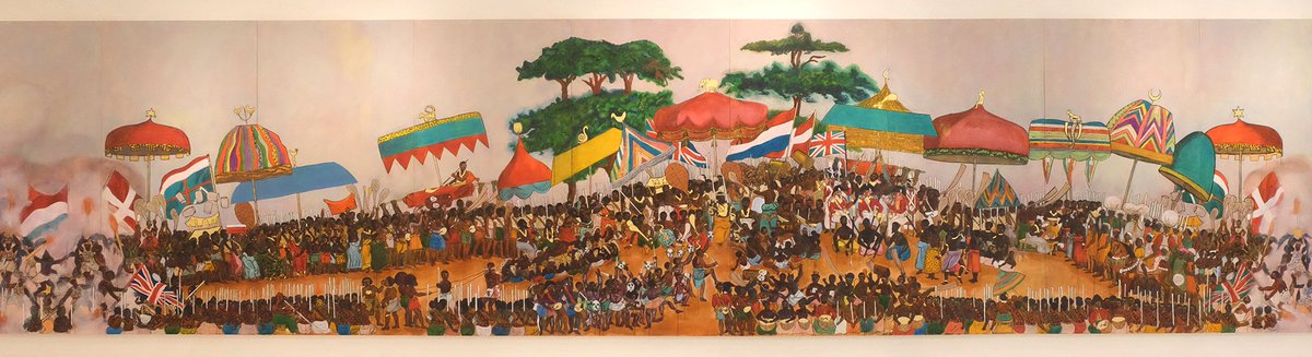 eva_Limerick's tweet photo. #EVA16 curator #KoyoKouoh has curated a solo exhibition by #EVA16 artist #GodfriedDonkor at @Gallery1957 in #Ghana - runs until 30 October https://t.co/466yT3ufca